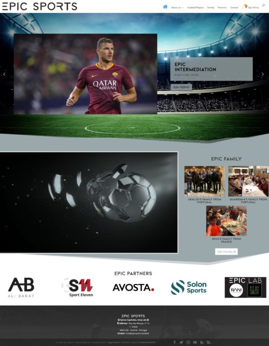 EpicSports.football, Management de Footballeurs et Intermediation